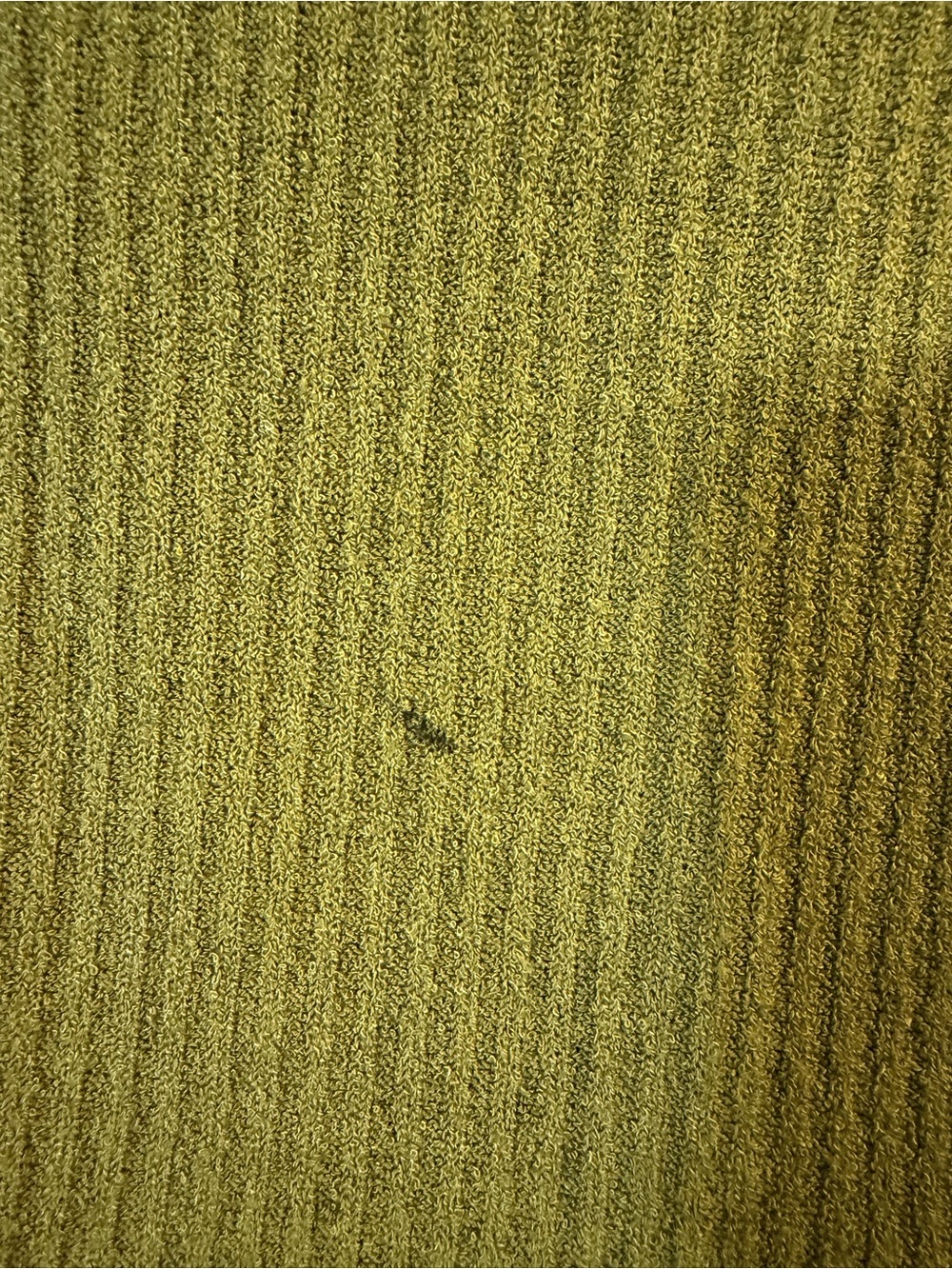 Olive Green Ribbed Open Cardigan - Picture 6 of 6